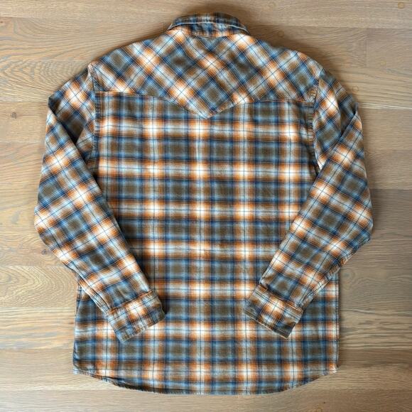 Pendleton Wyatt Western Shirt Plaid Pearl Snaps Mens Size Medium - Picture 3 of 9